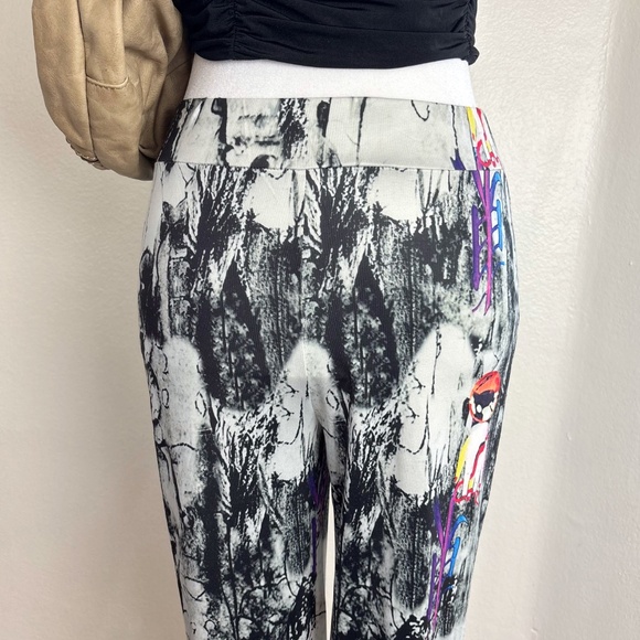 Halfheart Abstract Face Print Jogger Pants Size S - Picture 3 of 9
